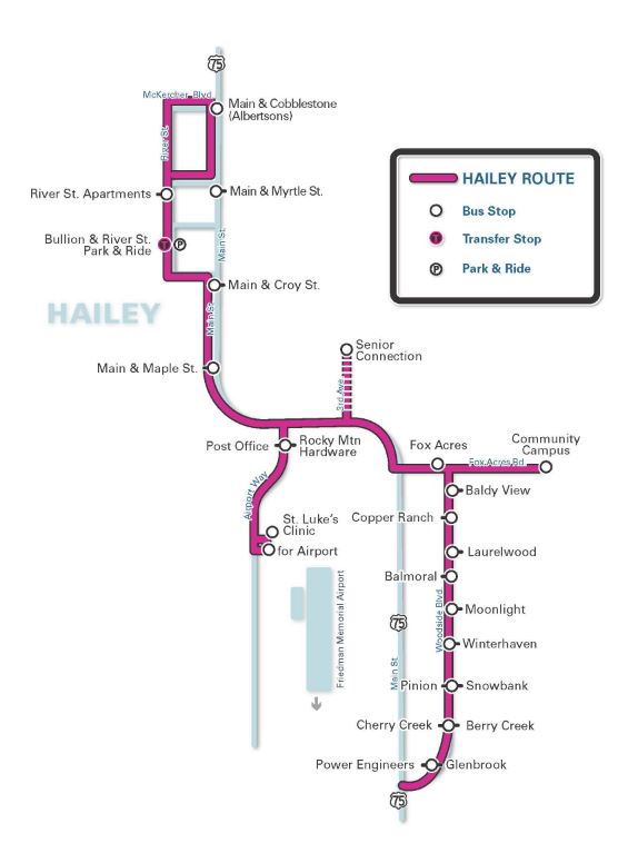 Hailey Bus Route